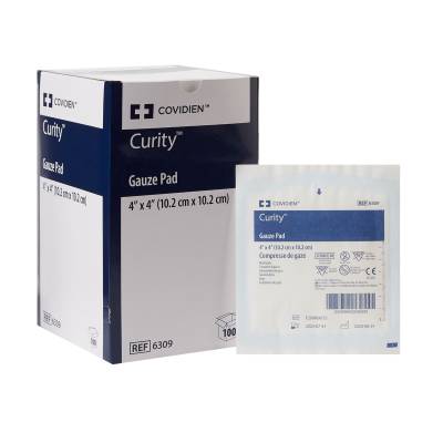 Gauze Sponge Curity™ 4 X 4 Inch 12-Ply Sterile 1 per Pack