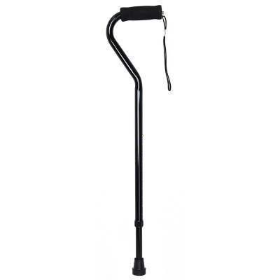 Offset Cane McKesson Aluminum 30 to 39 Inch Height Black