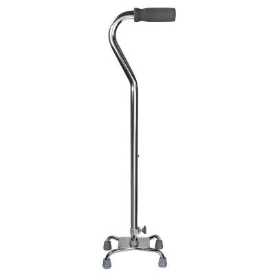 Small Base Quad Cane McKesson Steel 30 to 39 Inch Height Chrome