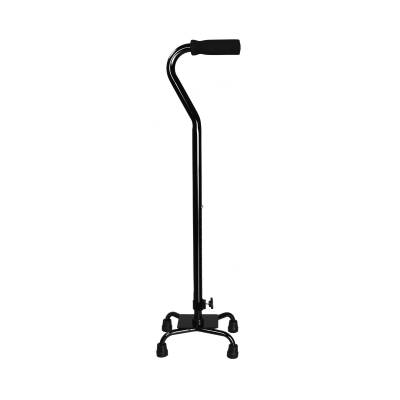 Small Base Quad Cane McKesson Steel 30 to 39 Inch Height Black