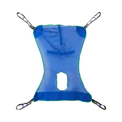 Full Body Commode Sling McKesson 4 or 6 Point Cradle Without Head Support Extra Large 600 lbs. Weight Capacity