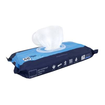 Personal Cleansing Wipe Abena® Soft Pack Scented 48 Count