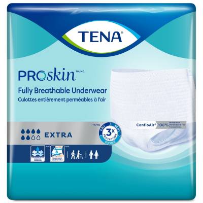 Unisex Adult Absorbent Underwear TENA® ProSkin™ Extra Pull On with Tear Away Seams 2X-Large Disposable Moderate Absorbency