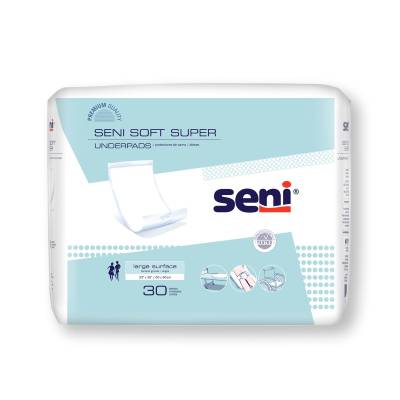 Disposable Underpad Seni® Soft Super 23 X 35 Inch Cellulose Pulp Moderate Absorbency