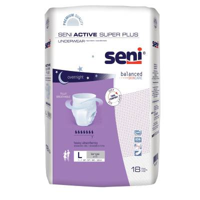 Unisex Adult Absorbent Underwear Seni® Active Super Plus Pull On with Tear Away Seams Large Disposable Heavy Absorbency