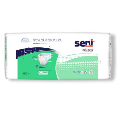 Unisex Adult Incontinence Brief Seni® Super Plus X-Large Disposable Heavy Absorbency