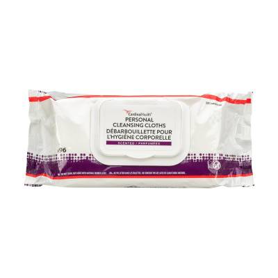 Personal Cleansing Wipe Cardinal Health™ Soft Pack Unscented 96 Count