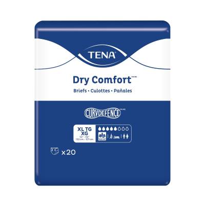 Unisex Adult Incontinence Brief TENA Dry Comfort™ X-Large Disposable Moderate Absorbency