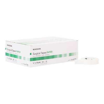 Medical Tape McKesson White 1/2 Inch X 10 Yard Paper NonSterile