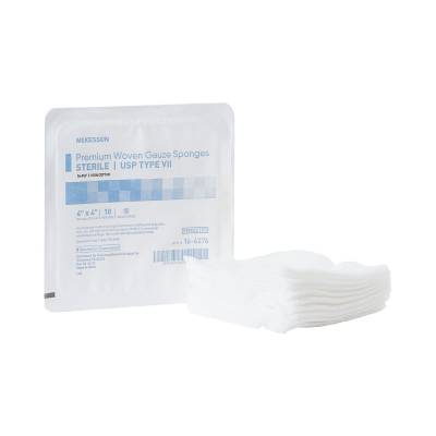 Gauze Sponge McKesson 4 X 4 Inch 16-Ply Sterile 10 per Tray