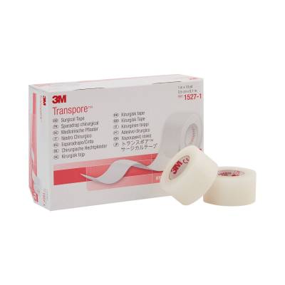Medical Tape 3M™ Transpore™ Transparent 1 Inch X 10 Yard Plastic NonSterile