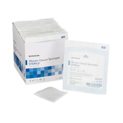 Gauze Sponge McKesson 2 X 2 Inch 8-Ply Sterile 2 per Pack