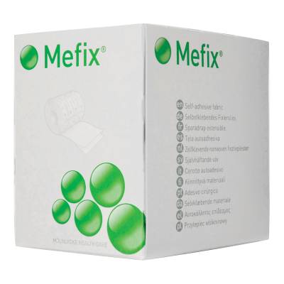 Perforated Dressing Retention Tape with Liner Mefix® White 2 Inch X 11 Yard Nonwoven Spunlace Polyester NonSterile