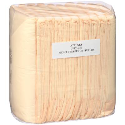 Disposable Underpad Attends® Care Night Preserver® 23 X 36 Inch Cellulose / Polymer Heavy Absorbency