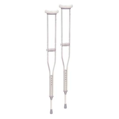 Underarm Crutches drive™ Adult 5 Foot 2 Inch to 5 Foot 10 Inch User Height Aluminum Frame 350 lbs. Weight Capacity