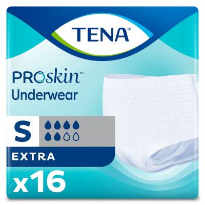 Unisex Adult Absorbent Underwear TENA® ProSkin™ Extra Pull On with Tear Away Seams Small Disposable Moderate Absorbency