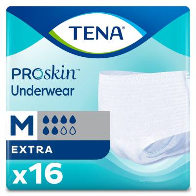 Unisex Adult Absorbent Underwear TENA® ProSkin™ Extra Pull On with Tear Away Seams Medium Disposable Moderate Absorbency