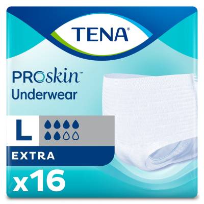 Unisex Adult Absorbent Underwear TENA® ProSkin™ Extra Pull On with Tear Away Seams Large Disposable Moderate Absorbency