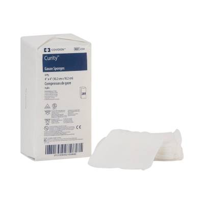 Gauze Sponge Curity™ 4 X 4 Inch 8-Ply NonSterile 200 per Pack