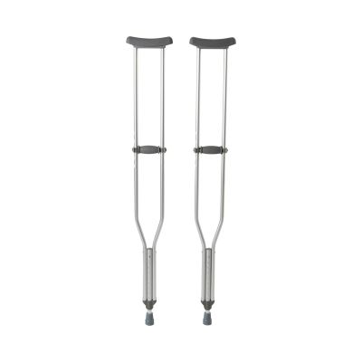 Underarm Crutches McKesson Tall Adult 5 Foot 10 Inch to 6 Foot 6 Inch User Height Aluminum Frame 350 lbs. Weight Capacity | McKesson