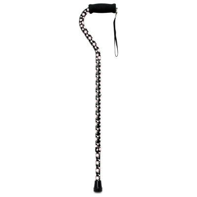 Offset Cane McKesson Aluminum 30 to 39 Inch Height Pink Floral
