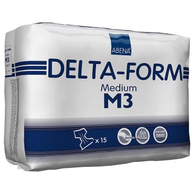 Unisex Adult Incontinence Brief Abena® Delta-Form Medium Disposable Heavy Absorbency