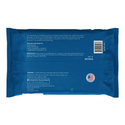 Personal Cleansing Wipe McKesson Soft Pack Scented 48 Count