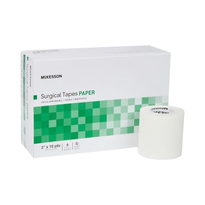 Medical Tape McKesson White 2 Inch X 10 Yard Paper NonSterile