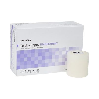 Medical Tape McKesson Transparent 2 Inch X 10 Yard Plastic NonSterile