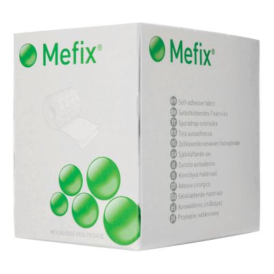 Perforated Dressing Retention Tape with Liner Mefix® White 2 Inch X 11 Yard Nonwoven Spunlace Polyester NonSterile