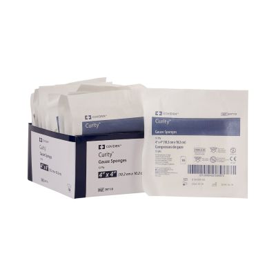 Gauze Sponge Curity™ 4 X 4 Inch 12-Ply Sterile 10 per Pouch